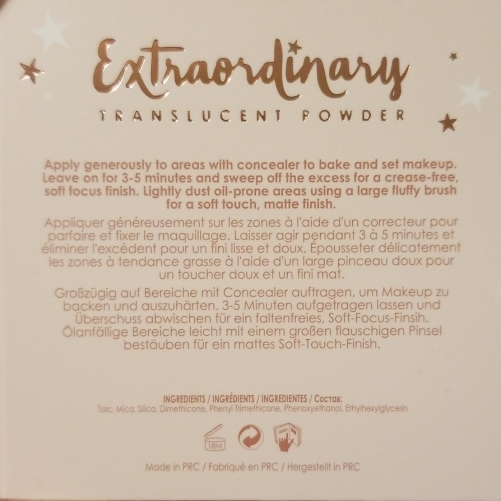 CIATE - Extraordinary Translucent Powder - Picture 2 of 3